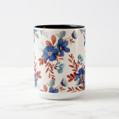 Lebhafte Blume Zweifarbige Tasse (Mittel)