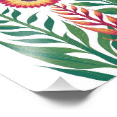 Lebhafte Blumenästhetik: farbenfrohe Blume Fotodruck (Ecke)