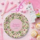 Lebhafte Blumenfrühlingsdusche Pappteller (Party)