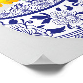 Lebhafte Blumenharmonie Poster (Ecke)