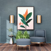 Lebhafte Blumenkunst Fotodruck