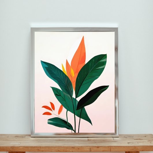 Lebhafte Blumenkunst Fotodruck