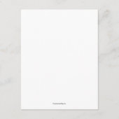 Lebhafte Blumenplatte Dankeskarte (Rückseite)