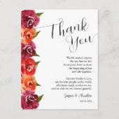 Lebhafte Blumenplatte Dankeskarte (Vorderseite)