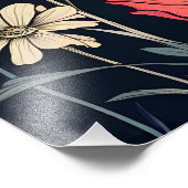 Lebhafte Blumenträume Fotodruck (Ecke)