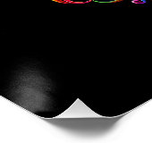 Lebhafte Blumenzuckerkunst Poster (Ecke)