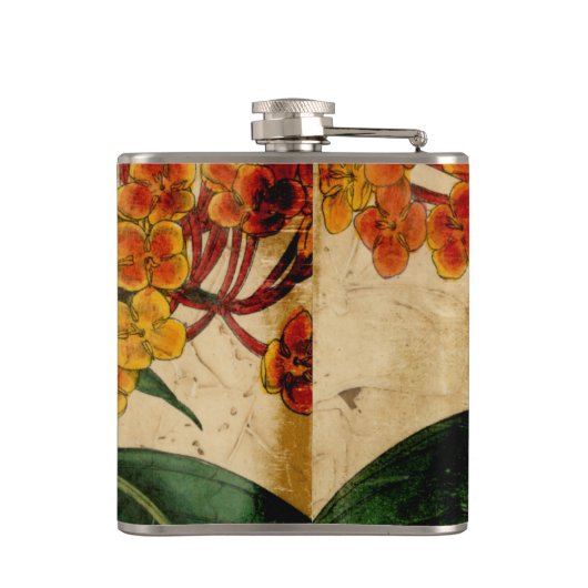 Lebhafte Blüte I Flachmann (Rückseite)