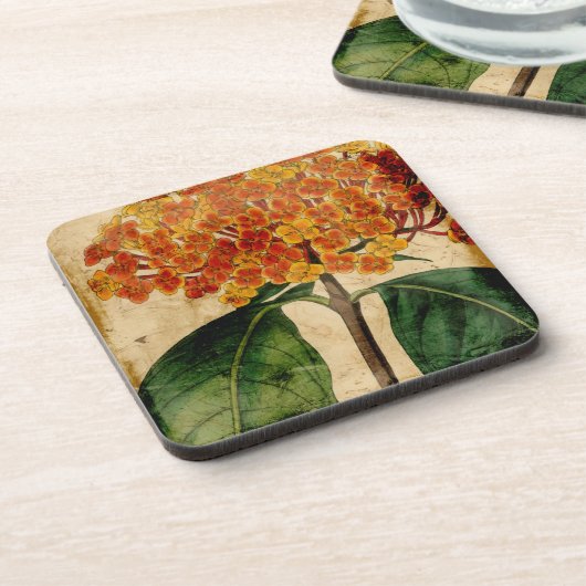 Lebhafte Blüte I Getränkeuntersetzer (Linke Seite)