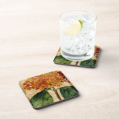 Lebhafte Blüte I Getränkeuntersetzer (Rechte Seite)