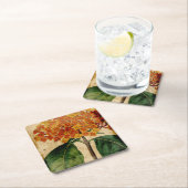 Lebhafte Blüte I Rechteckiger Pappuntersetzer (Vor Ort)