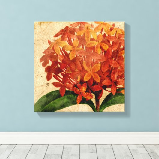 Lebhafte Blüte III Leinwanddruck (Insitu (Holzboden))