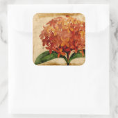 Lebhafte Blüte III Quadratischer Aufkleber (Tasche)