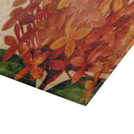 Lebhafte Blüte III Schneidebrett (Ecke)