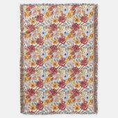 Lebhafte Blüte mit Rose und Sonnenblumen Decke (Vorderseite Vertikal)