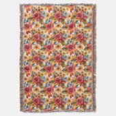 Lebhafte Blüte mit Sonnenblumen und Blätter Decke (Vorderseite Vertikal)