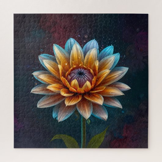 Lebhafte Blüten: Ein Blume-Puzzle Puzzle (Vertikal)