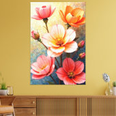 Lebhafte Blüten Leinwanddruck (Insitu (Wohnzimmer))
