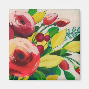 Lebhafte Blüten Magnet