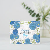 Lebhafte Blüten und grüne Blätter Muttertag Postkarte (Stehend Vorderseite)
