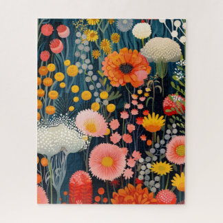 Lebhafte Blütenbilder, Wildblume Puzzle
