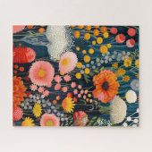 Lebhafte Blütenbilder, Wildblume Puzzle (Horizontal)