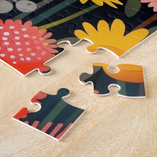 Lebhafte Blütenbilder, Wildblume Puzzle (Seite)