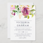 Lebhafte Blütenfarbe Blumenzwiebeleinladung Einladung (Vorderseite)