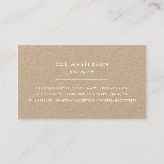 Lebhafte BlütenKraft Visitenkarte (Rückseite)