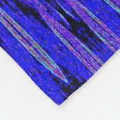Lebhafte Bohemische blaue Narben Abstrakt gemütlic Fleecedecke (Ecke)