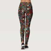 Lebhafte Boho Circles-Leggings Leggings (Rückseite)
