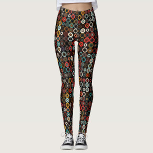 Lebhafte Boho Circles-Leggings Leggings