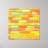 Lebhafte Brick Pattern Art Leinwanddruck (Vorderseite)