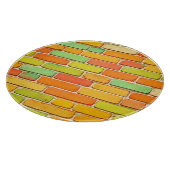 Lebhafte Brick Pattern Art Schneidebrett (Ecke)