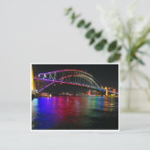 lebhafte Bridge-Lichter von Sydney Postkarte (Stehend Vorderseite)