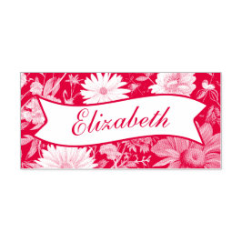 Lebhafte Briefmarke mit Blumenbezeichnungen Permastempel