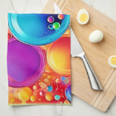 Lebhafte Bubble Burst Art Geschirrtuch (Viertel Falte)