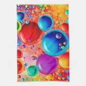 Lebhafte Bubble Burst Art Geschirrtuch (Vertikal)