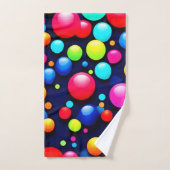Lebhafte Bubble Pop Art Badhandtuch Set (Handtuch)
