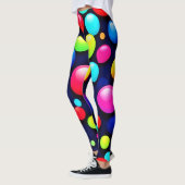 Lebhafte Bubble Pop Art Leggings (Links)