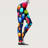 Lebhafte Bubble Pop Art Leggings (Rechts)
