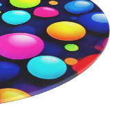 Lebhafte Bubble Pop Art Schneidebrett (Ecke)
