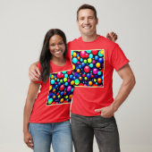 Lebhafte Bubble Pop Art T-Shirt (Unisex)