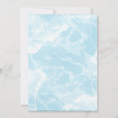 Lebhafte Buchstaben Pool-Party Einladung (Rückseite)