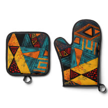 Lebhafte, bunte Dreiecke mit Stammesmustern