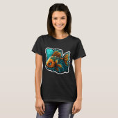 Lebhafte Bunte Fische T-Shirt (Vorne ganz)