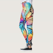 Lebhafte Butterfly Art Leggings (Links)
