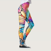 Lebhafte Butterfly Art Leggings (Rechts)