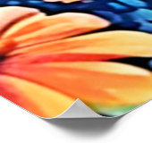 Lebhafte Butterfly Art Poster (Ecke)