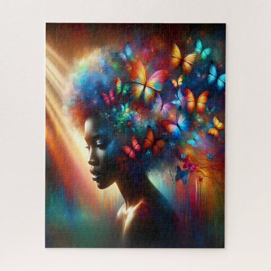 Lebhafte Butterfly-Dreamscape Puzzle (Vertikal)