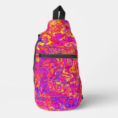 Lebhafte Camouflage Crossbody Bag (Vorderseite)